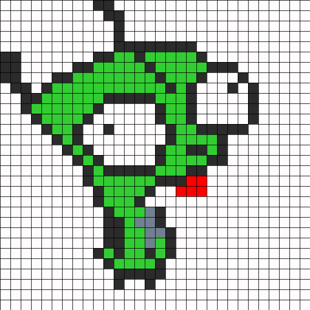 Пиксельный инопланетянин