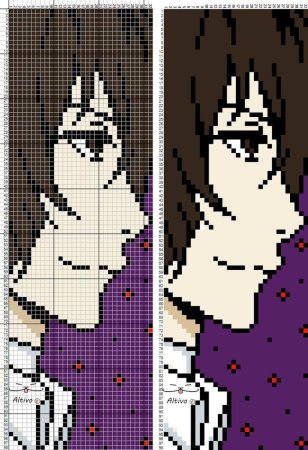 Схемы для вышивания крестиком аниме