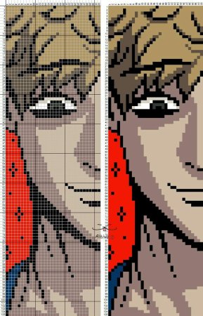 Фенечка аниме схема