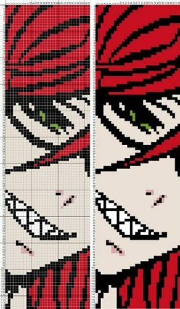 Вышивка крестом аниме тёмный дворецкий