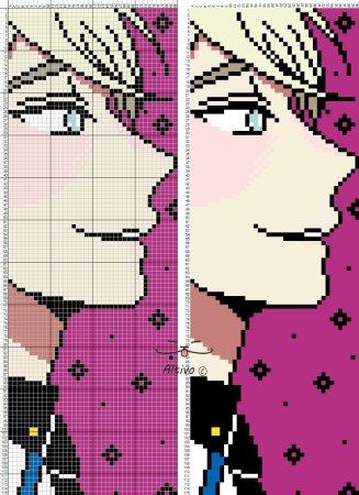 Вышивка крестом аниме