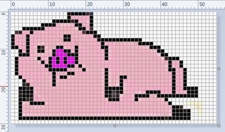 Рисовать по клеточкам Пухлю