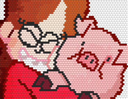 Рисования по клеточкам Пухля