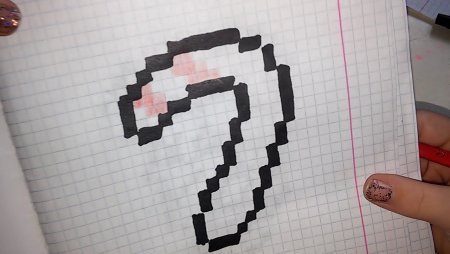 Новогодний леденец по клеточкам