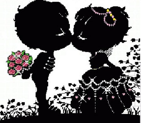 Схемы вышивки крестом черно-белые