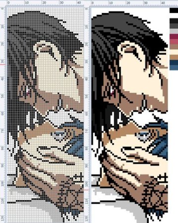 Аниме вышивка тёмный дворецкий