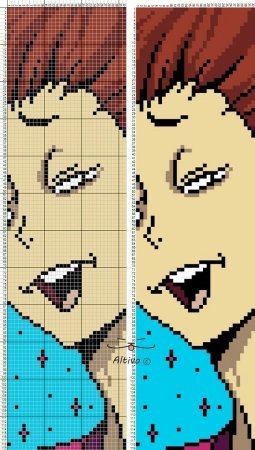 Вышивка крестом аниме персонажей
