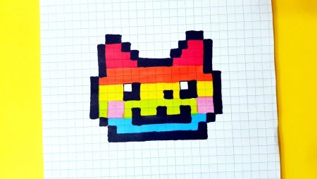 Рисунки по клеточкам лёгкие