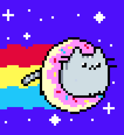Nyan Cat пиксель арт