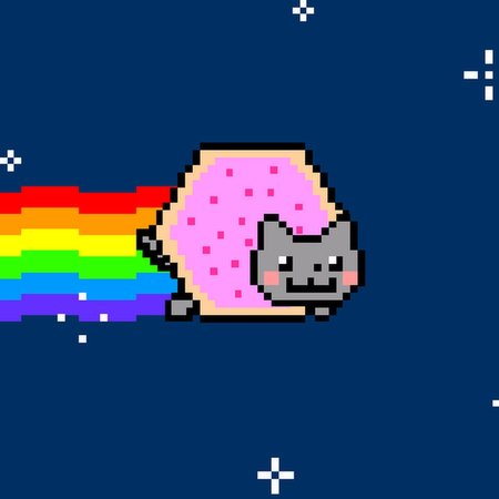 Кошка печенька с радугой