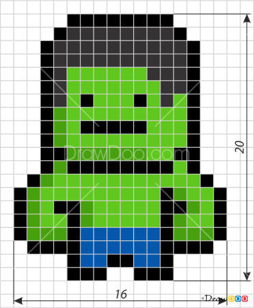 Халк по клеткам