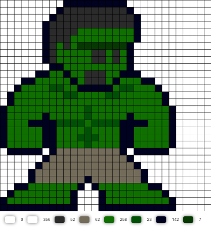 Халк пиксель арт