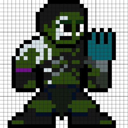 Халк по клеточкам