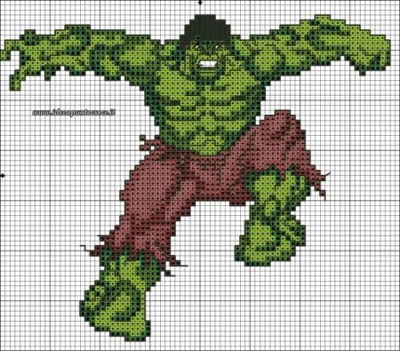 Халк по клеточкам