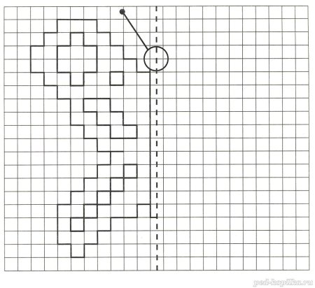 Задания по клеточкам для детей 6-7