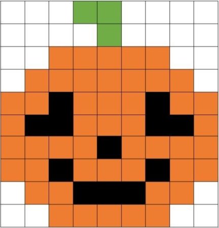 Тыква по клеточкам