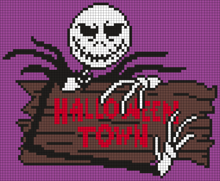 Пиксельарт Джек Скеллингтон