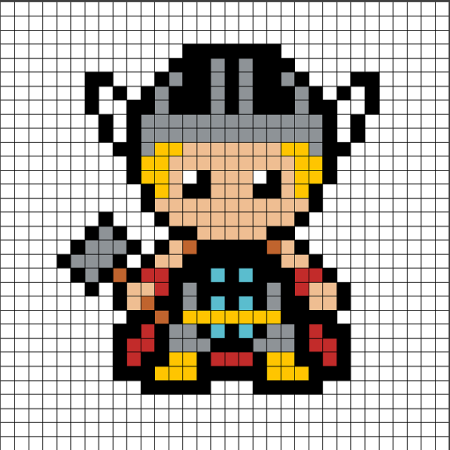 Пиксельный тор по клеточкам