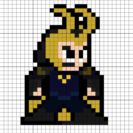 Локи пиксель арт
