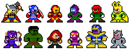 Танос Pixel Art