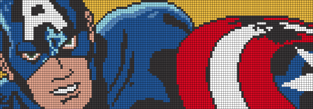 Рисование по клеточкам Мстители