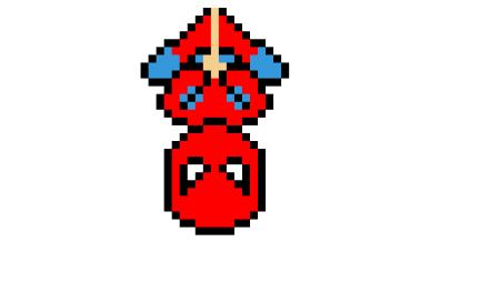 Человек паук по клеточкам