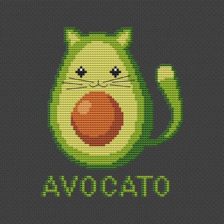 Авокадо по клеткам