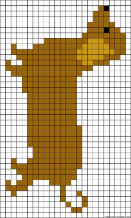 Схемы фенечек с собаками