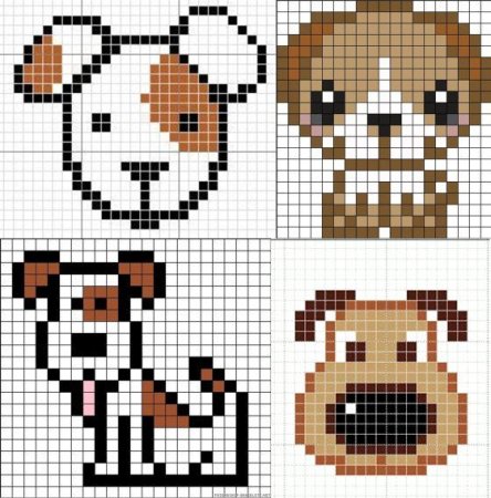 Собака вышивка крестом маленькие