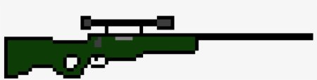 Снайперская винтовка Pixel Art