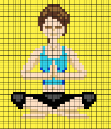 Рисунки по клеточкам девочки