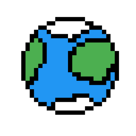 Пиксельные планеты