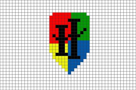 Рисование по клеточкам Гарри Поттер