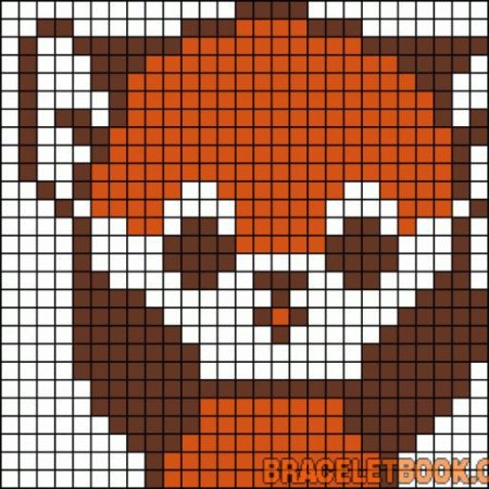 Красная Панда по клеточкам