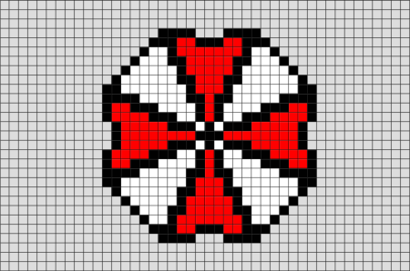 Пиксельные рисунки Амбрелла