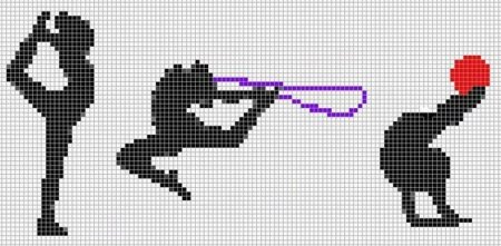 Значки машин по клеточкам