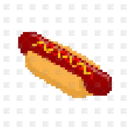 Pixel Art хот дог