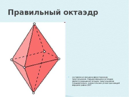 Правильный октаэдр по клеточкам