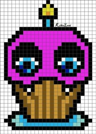 Фредди фазбер по клеточкам