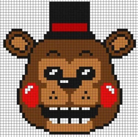 Фредди ФНАФ пиксельный