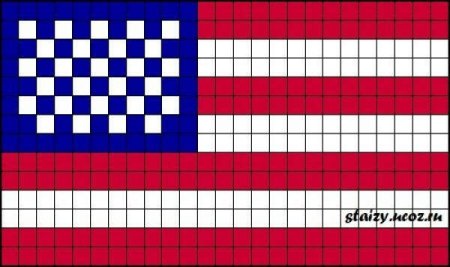 Флаг из бисера схема
