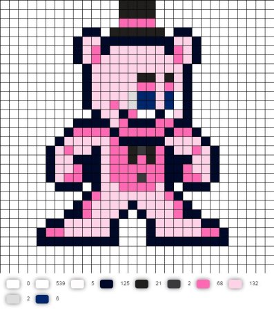 Рисунки по клеточкам ФНАФ