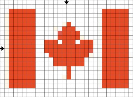 Рисунки по клеточкам флаги