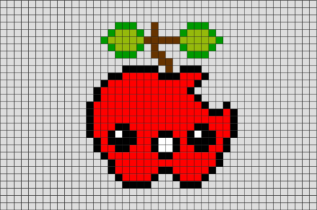 Авокадо по клеточкам