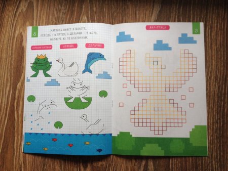 Книги для рисования по клеткам