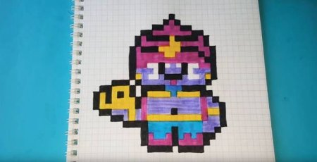 Рисование по клеткам БРАВЛ