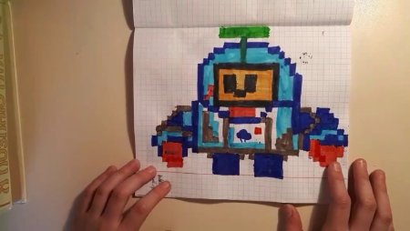 Телевизор по клеткам