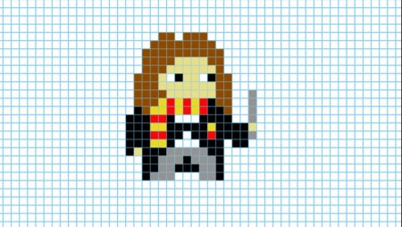 Рисунки по клеточкам Гермиона