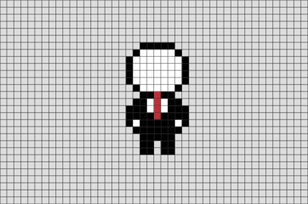 Slenderman Pixel Art