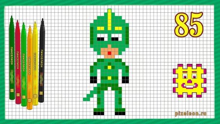 Рисунки по клеточкам лего